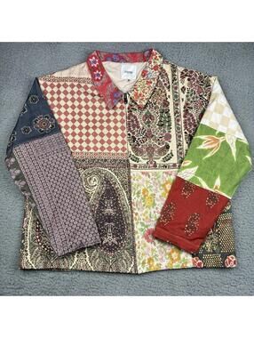 Found Aryan Tapestry Twill Jacket Multi Color XL Unisex Free People Revolve